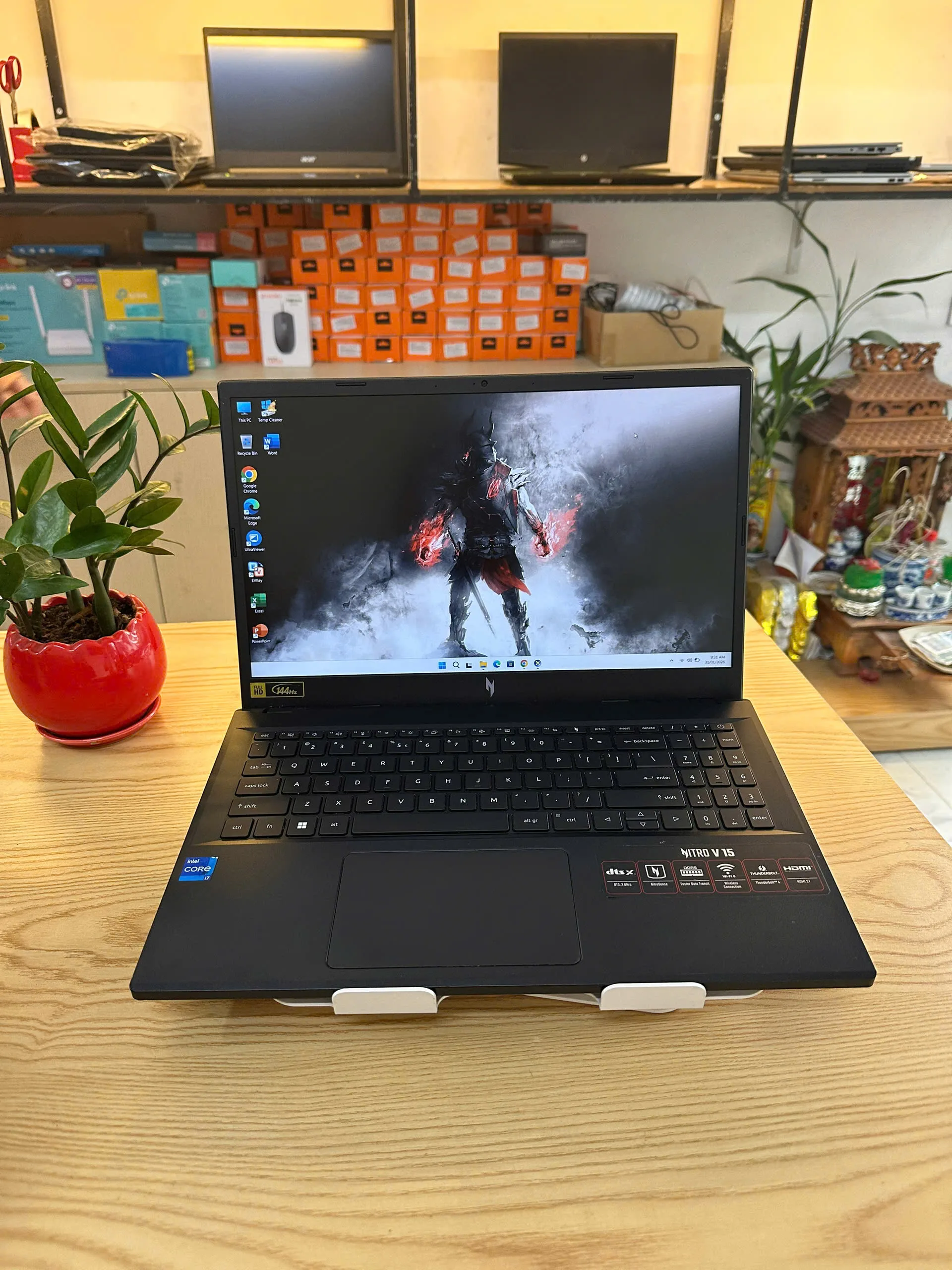 Acer Nitro ANV15-51 Core I7-13620H/Ram 16GB/SSD 256GB/Card RTX2050/15.6"FHD 144Hz