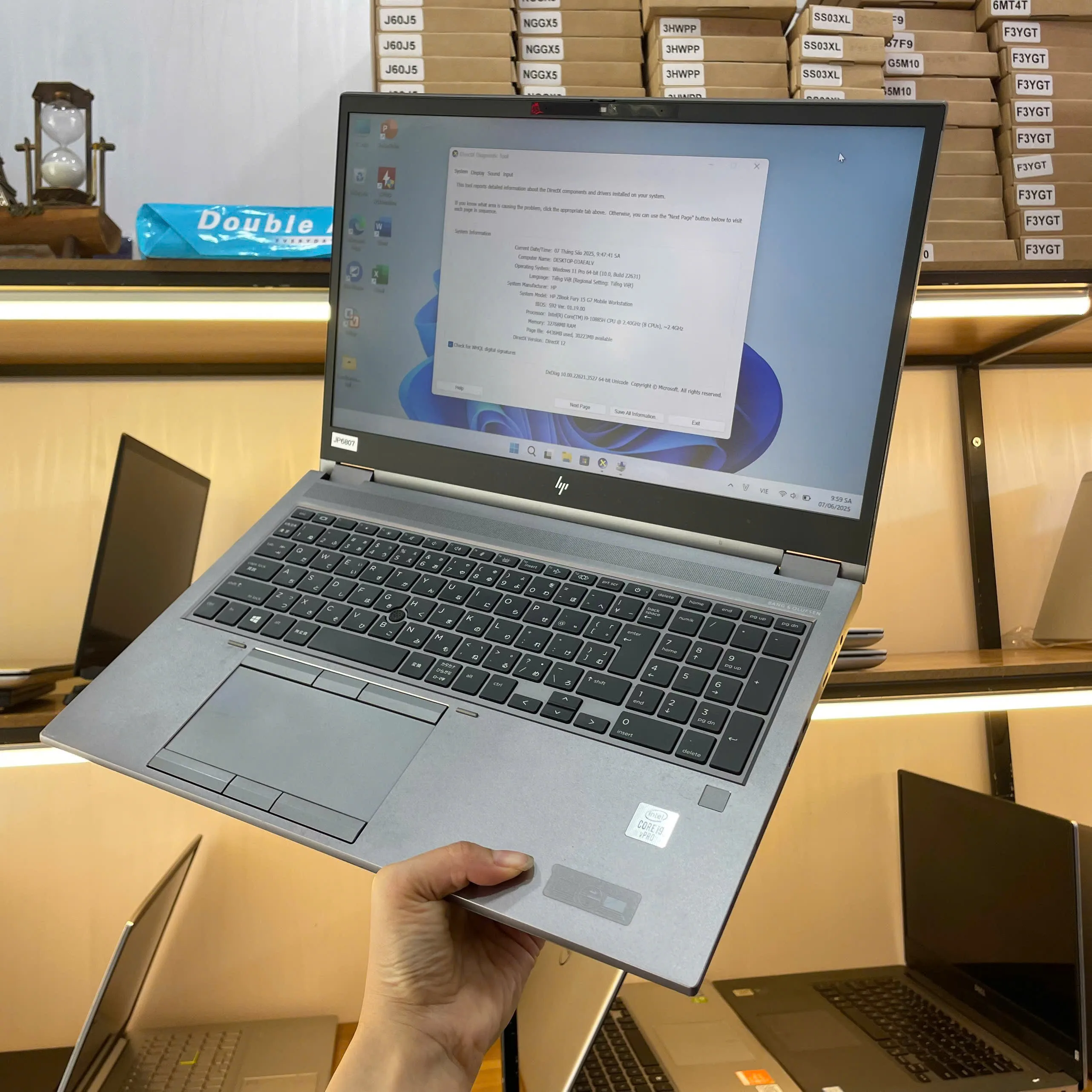 Hp Zbook 15 G7 Fury Core i7-10850H