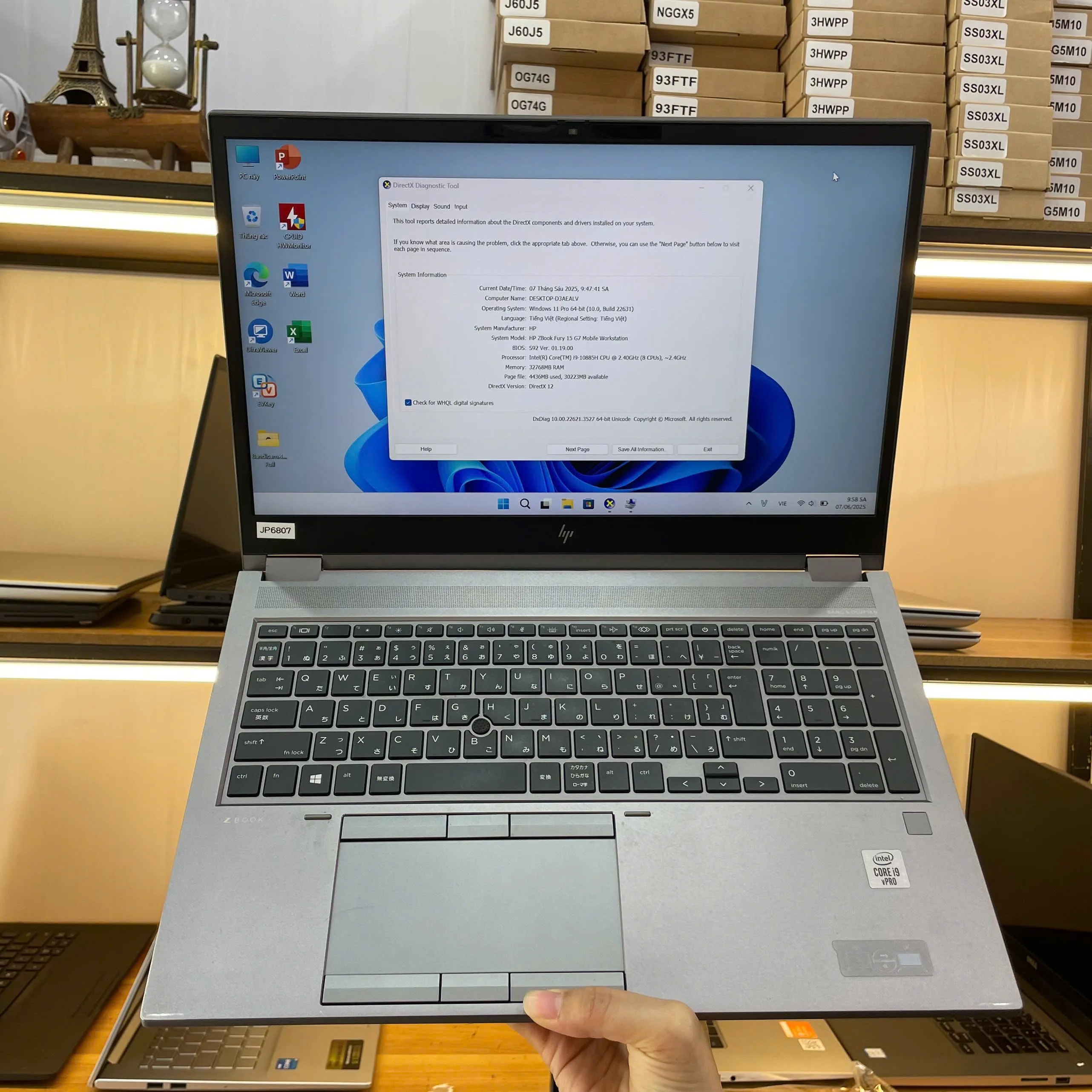 Hp Zbook 15 G7 Fury Core i7-10850H