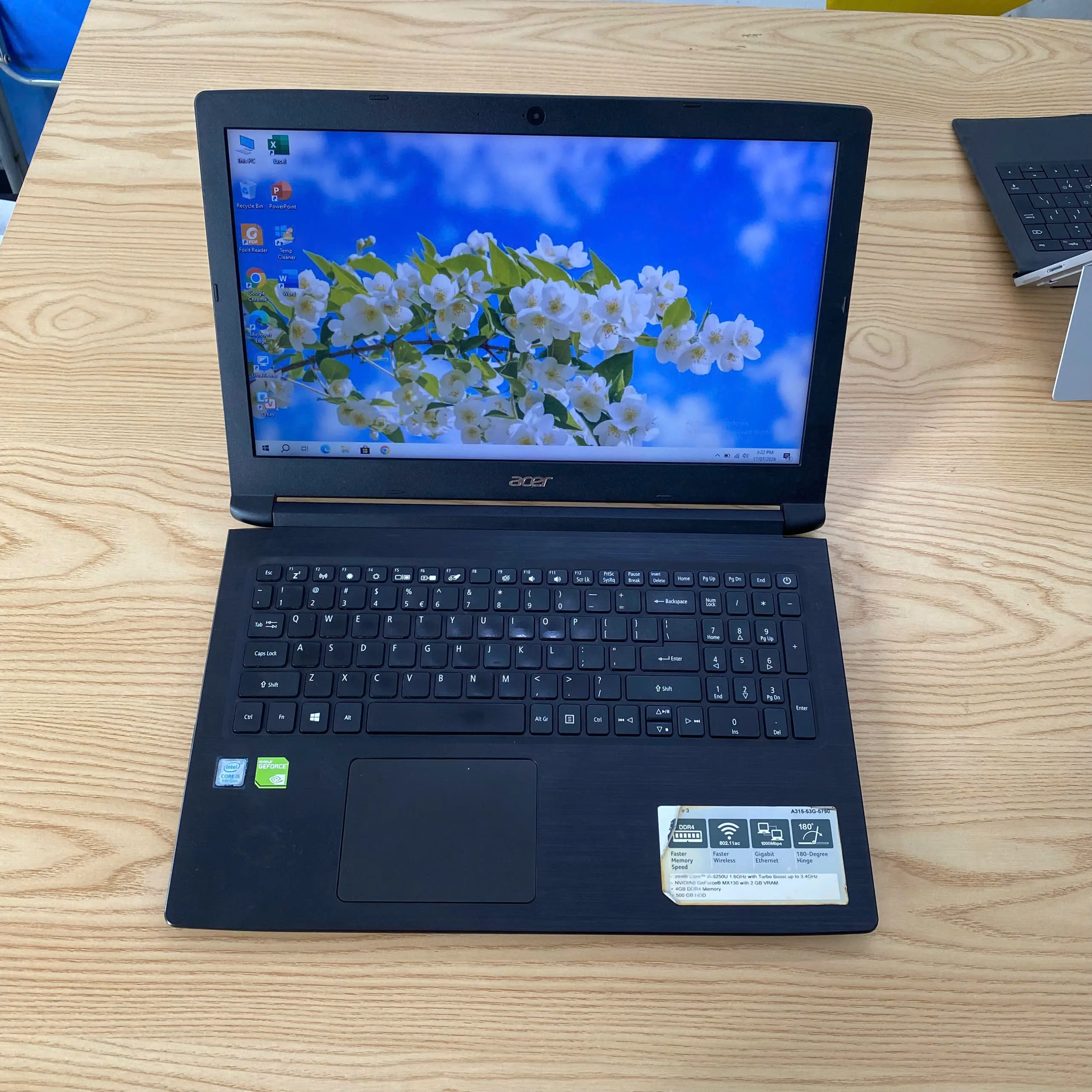 Acer A315-53 core i5-8250u màn 15.6"