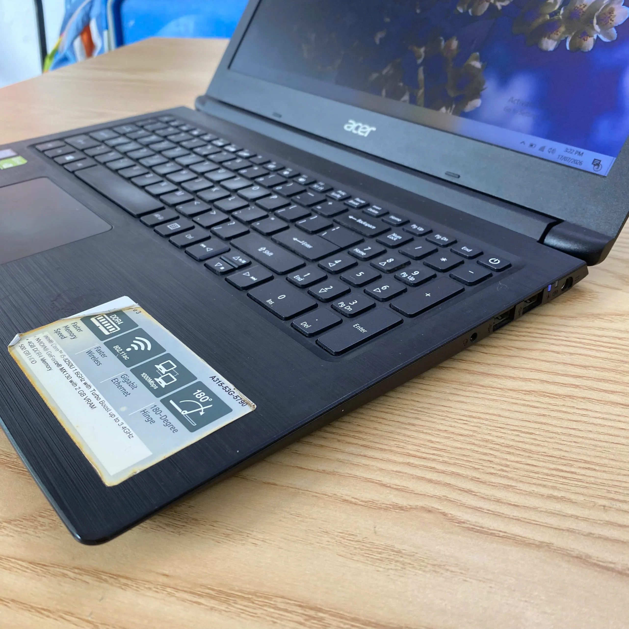 Acer A315-53 core i5-8250u màn 15.6"