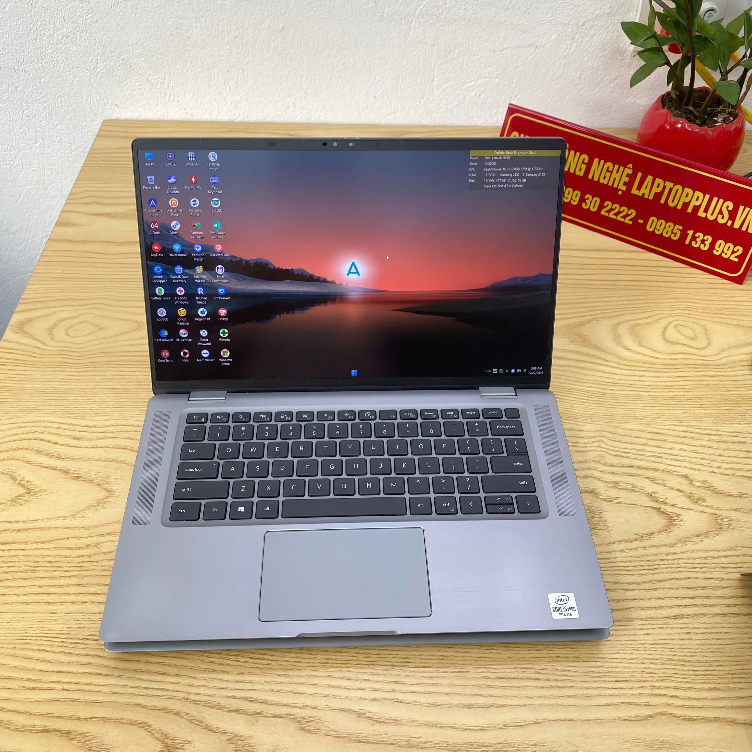 Dell Latitude 9510 i5-10310U Ram 16GB 512GB SSD màn 15.6"