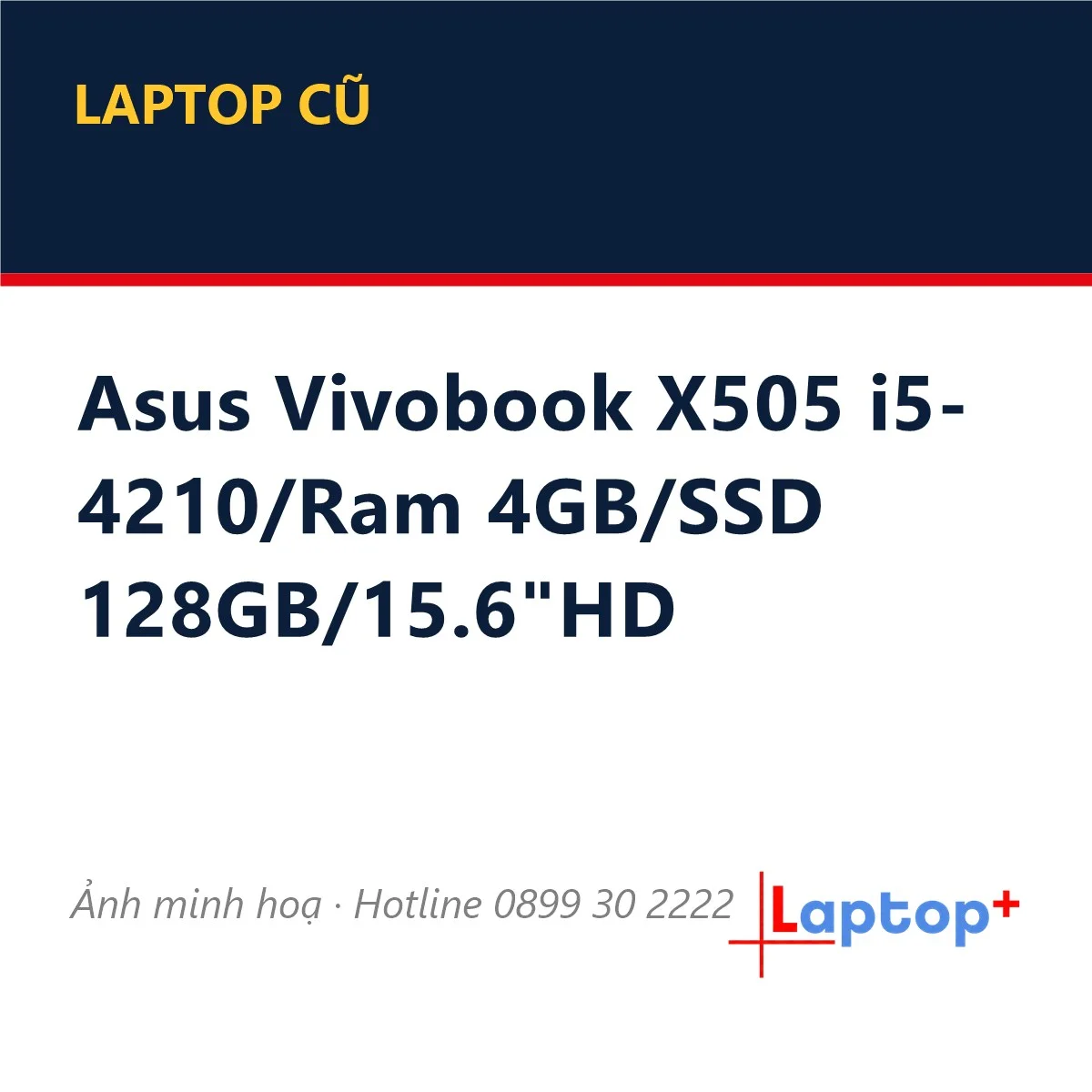Asus Vivobook X505 i5-4210/Ram 4GB/SSD 128GB/15.6"HD