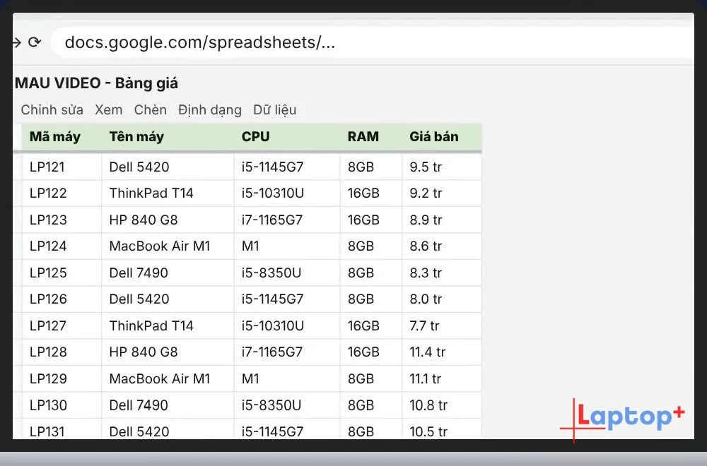 Cách cố định dòng tiêu đề trong Google Sheets khi cuộn (Thủ thuật Google – Tập 2)