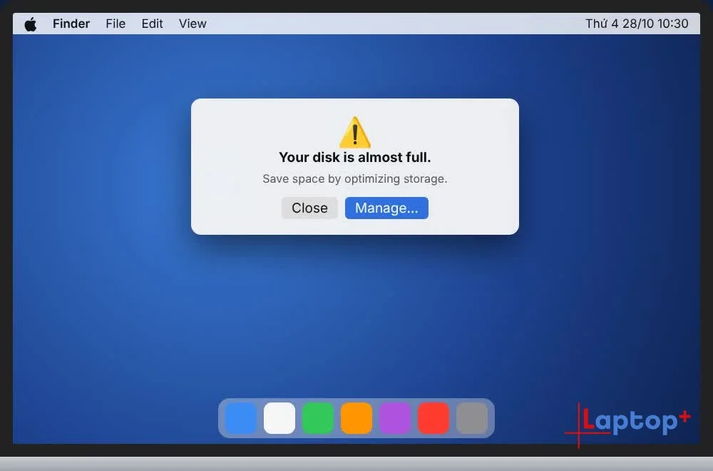 MacBook báo Your disk is almost full