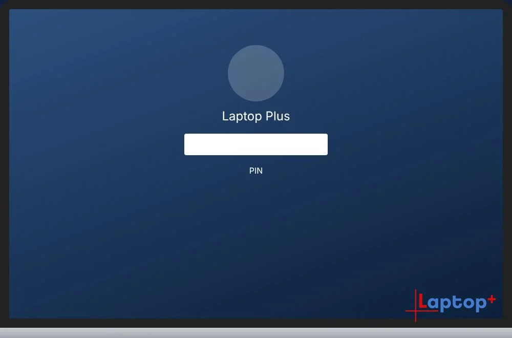 Nhập mã PIN để mở khoá laptop