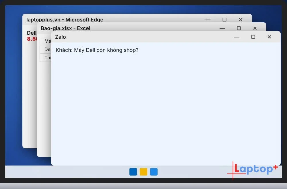 Nhiều cửa sổ mở chồng lên nhau trên Windows