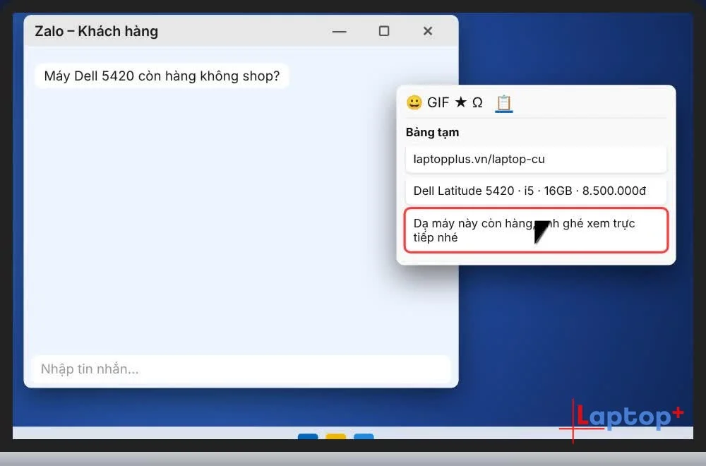 Bấm chọn mục cần dán trong lịch sử bảng tạm